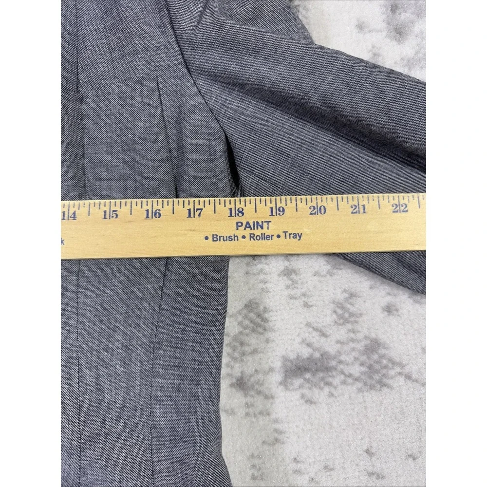 Ralph Lauren Collection Classics Jacket Womens‎ 10 Gray 3 Button Wool Stretch